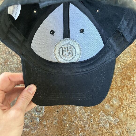 Vegas Golden Knights VGK & Station Casinos Logos Adjustable Strap-Back Hat Cap - Picture 5 of 7